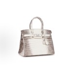 HERMES Birkin 30 silver clasp regular women\'s beige